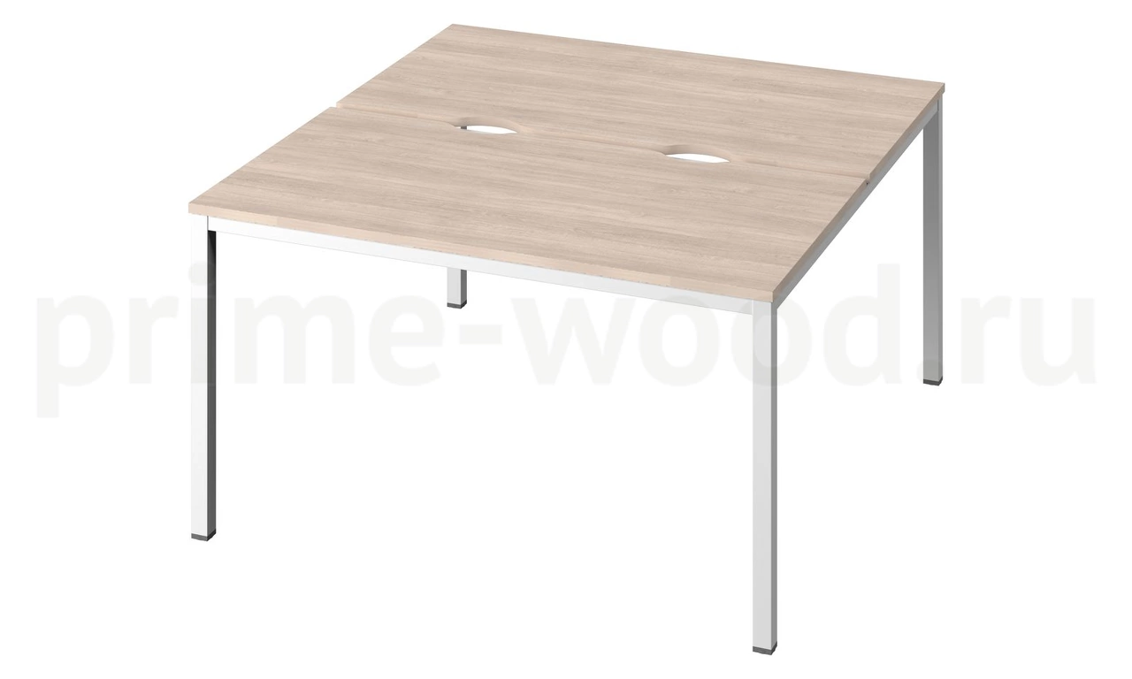 Стол-тандем на металлокаркасе "LITE" Public Comfort 135x144x74 - фото 6